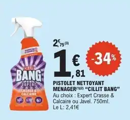 E.Leclerc Pistolet Nettoyant Ménager Cillit Bang offre