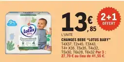 E.Leclerc CHANGES BÉBÉ 'LOTUS BABY' offre