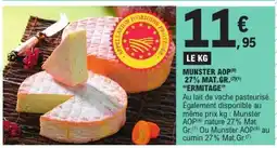 E.Leclerc MUNSTER AOP 27% MAT.GR. ERMITAGE offre