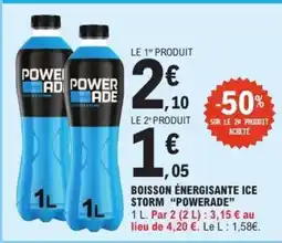 E.Leclerc Boisson Énergisante Ice Storm Powerade offre