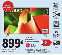 E.Leclerc TV OLED OLED55B4 55'' (POUCES) 139 CM offre
