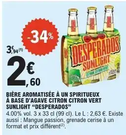 E.Leclerc DESPERADOS SUNLIGHT offre