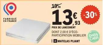 E.Leclerc MATELAS PLIANT offre
