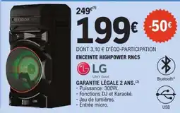 E.Leclerc ENCEINTE HIGHPOWER RNC5 offre