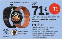 E.Leclerc Montre Connectée Rainbow Voyager offre