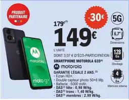 E.Leclerc SMARTPHONE MOTOROLA G35 offre