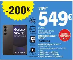 E.Leclerc Smartphone Galaxy S24 FE offre