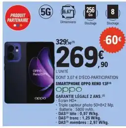 E.Leclerc SMARTPHONE OPPO RENO 13F offre