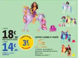 E.Leclerc Coffret Licorne et Poupée offre