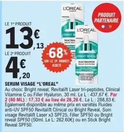 E.Leclerc SERUM VISAGE “L’OREAL” offre