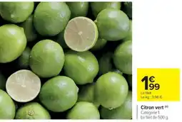 Cora x Carrefour Citron vert offre