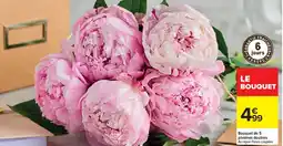 Cora x Carrefour Bouquet de 5 pivoines doubles offre