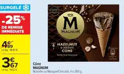Cora x Carrefour MAGNUM Cône offre