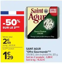 Cora x Carrefour SAINT AGUR "Offre Gourmande" offre