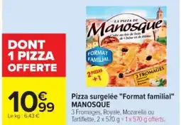 Cora x Carrefour MANOSQUE Pizza surgelée "Format familial" offre