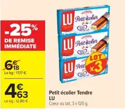 Cora x Carrefour LU Petit écolier Tendre offre