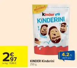 Cora x Carrefour KINDER Kinderini offre