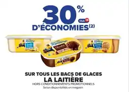 Cora x Carrefour LA LAITIERE Sur tous les bacs de glaces offre