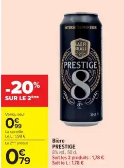 Cora x Carrefour 1664 PRESTIGE Bière offre