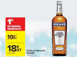 Cora x Carrefour RICARD Pastis de Marseille offre