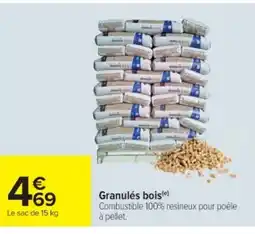 Cora x Carrefour Granulés bois offre