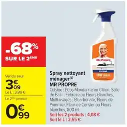 Cora x Carrefour MR PROPRE Spray nettoyant ménager offre