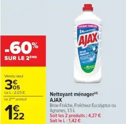 Cora x Carrefour AJAX Nettoyant ménager offre