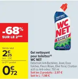 Cora x Carrefour WC NET Gel nettoyant pour toilettes offre