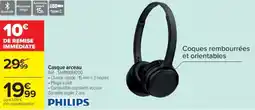 Cora x Carrefour PHILIPS Casque arceau Réf.: ŤAH1108BK/00 offre