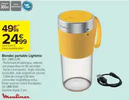 Cora x Carrefour MOULINEX Blender portable Lightmix Ref.: LM1C0210 offre