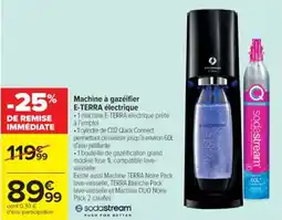 Cora x Carrefour SODASTREAM Machine à gazeifier E-TERRA électrique offre