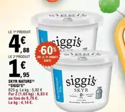 E.Leclerc Siggi's - skyr nature offre