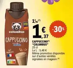 E.Leclerc Columbus - cappuccino offre
