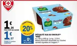 E.Leclerc Végé - spécialité soja au chocolat offre