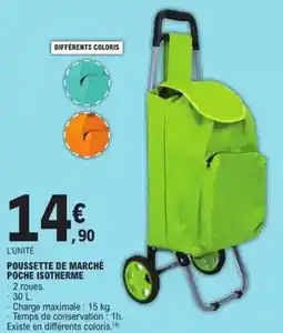 E.Leclerc Poussette de marche poche isotherme offre