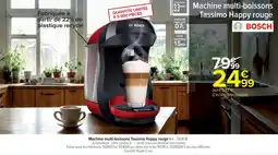 Cora x Carrefour BOSCH Machine multi-boissons Tassimo Happy rouge Réf.: TAS103E offre