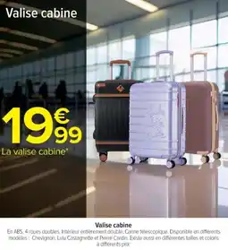 Cora x Carrefour Valise cabine offre