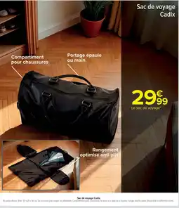 Cora x Carrefour Sac de voyage Cadix offre
