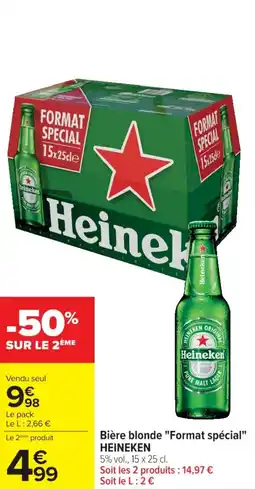 Cora x Carrefour HEINEKEN Bière blonde "Format spécial" offre