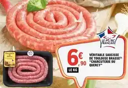 E.Leclerc Charchuterie du quercy - véritable saucisse de toulouse brasse offre