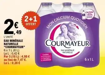 E.Leclerc Courmayeur - eau minérale naturelle offre