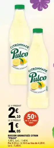 E.Leclerc Pulco - boisson aromatisée citron offre