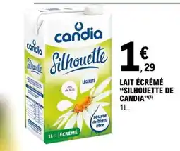 E.Leclerc Lait Écrémé 'Silhouette de Candia' offre