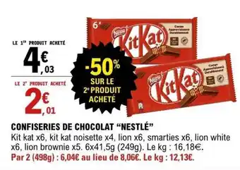 E.Leclerc CONFISERIES DE CHOCOLAT “NESTLÉ” offre