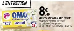 E.Leclerc LESSIVE CAPSULE 3 EN 1 “OMO” offre