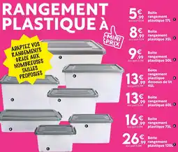 Maxi Bazar 1 Boite rangement plastique offre