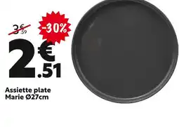 Maxi Bazar Marie Assiette plate Marie offre