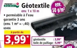 Norma POWERTEC GARDEN Géotextile offre