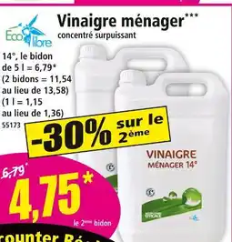 Norma Eco libre Vinaigre ménager 14° offre