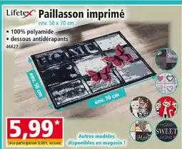 LIFETEX Paillasson imprimé